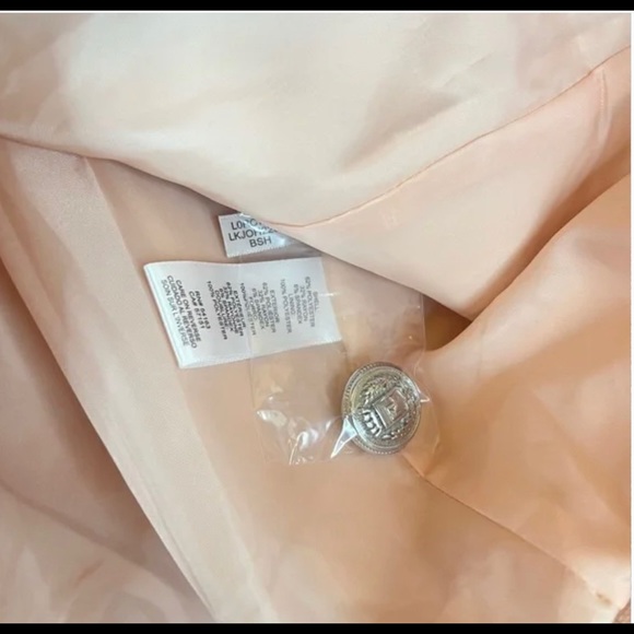 KARL LAGERFELD PARIS Pink Blazer with silver military style buttons - Picture 7 of 9